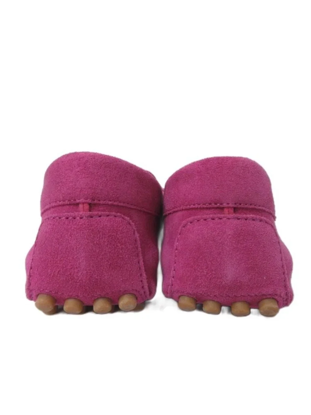 Gucci Horsebit Loafers Driving Shoes Suede Stitch Design Pink